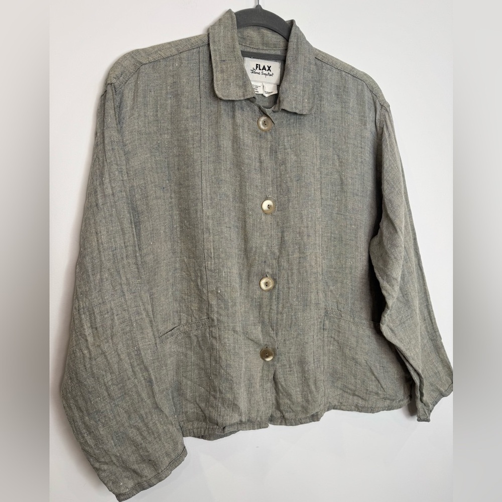 Flax Linen Button-Up - Picture 2 of 7